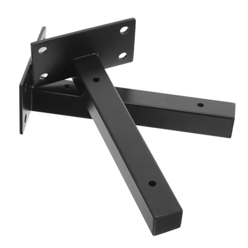 Tofficu 2 Stück Edelstahl Wandregalhalterung Stabile Metall Wandhalter für Regalbretter Rostfrei Einfache Montage Glatte Oberfläche Tragfähige Regalbodenträger für Bücher Pflanzen Deko von Tofficu