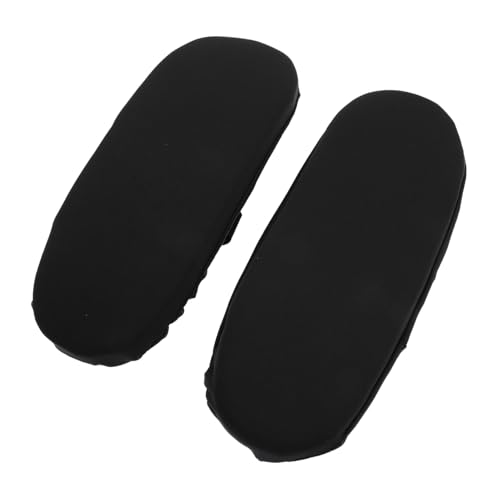 Tofficu 2 Stück Elastische Armlehnenpolster mit Weichem Schwamm Ergonomische Bürostuhl Armkissen für Computer Gamingstühle Abnehmbar und Maschinenwaschbar Schwarz von Tofficu