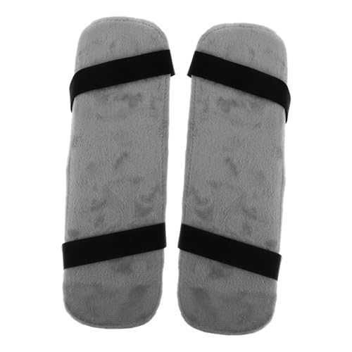 Tofficu 2 Stück Ergonomische Armlehnenpolster mit Memory Schaumstoff Verstellbare Bürostuhl Armauflagen zur Druckentlastung von Ellbogen und Unterarm Waschbare Graue Armkissen für Gaming von Tofficu