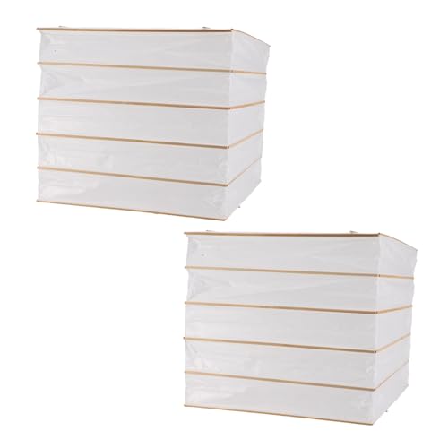 Tofficu 2 Stück Faltbare Quadratische Papierlampenschirme Dekorative Leichte Lampenabdeckung Nordischer Stil Langlebig Pflegeleicht Vielseitig für Hängelampen Stehlampen Tischleuchten von Tofficu