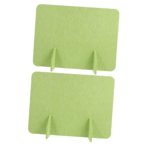 Tofficu 2 Stück Fühle Partition Trennwände für Büromöbel Büroteiler Datenschutzpanel des akustischen Schreibtischs tragbares Desk Partitionsbarrier -Panel Desktop-Teiler gefühlt Hellgrün von Tofficu