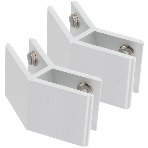 Tofficu 2 Stück Glasklemmen aus Verstellbar für Glas Winkel Rostbeständig und Kratzfest Stabile Halterung für Glasregale Geländer und Möbelbefestigung Tofficu 2 Stück Glasklemmen aus Verstellbar für Glas Winkel Rostbeständig und Kratzfest Stabile Halterung für Glasregale Geländer und Möbelbefestigung von Tofficu