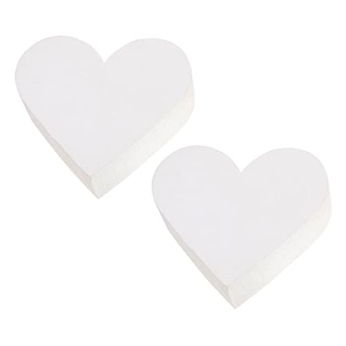 Tofficu 2 Stück Herzförmige Schaummodelle Wiederverwendbare Schaumstoff Torten Dummies Höhe Leichtes DIY Cake Modell für Hochzeit und Tortendeko Übung von Tofficu
