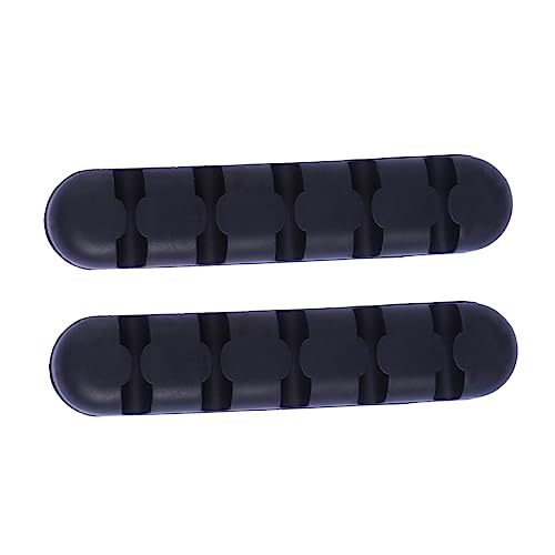 Tofficu 2 Stück Kabelmanagement Silikon Kabel Organizer mit Selbstklebefunktion für Schreibtisch zur Aufbewahrung von Datenkabeln und Ladegeräten Schwarz Tofficu 2 Stück Kabelmanagement Silikon Kabel Organizer mit Selbstklebefunktion für Schreibtisch zur Aufbewahrung von Datenkabeln und Ladegeräten Schwarz von Tofficu