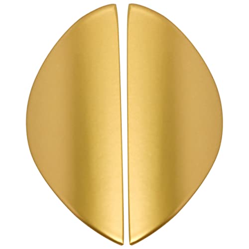 Tofficu 2 Stück Küchenschrank Griffe Metall Türgriffe Schubladengriffe Design Schwarz und Gold Einfache Montage für Möbel im Wohn und Arbeitsbereich von Tofficu