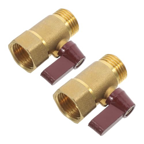 Tofficu 2 Stück Kupfer Kugelhahn mit Innen Außengewinde Robustes Absperrventil für Gas und Wasser Langlebig Einfache Montage Sicherer Gasabsperrschalter für Rohrleitungen Tofficu 2 Stück Kupfer Kugelhahn mit Innen Außengewinde Robustes Absperrventil für Gas und Wasser Langlebig Einfache Montage Sicherer Gasabsperrschalter für Rohrleitungen von Tofficu