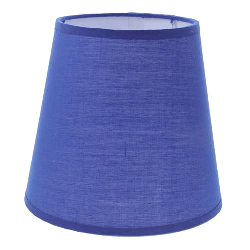 Tofficu 2 Stück Lampenschirm aus Blauem Leinen Zylindrische Abdeckung für Hängelampe Tisch Wand Stehleuchten Lichtdurchlässig Langlebig Modernes Design für Wohn Arbeitsräume von Tofficu
