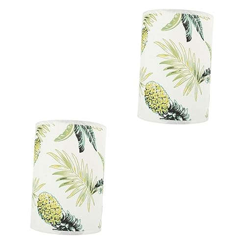 Tofficu 2 Stück Lampenschirm mit Gedrucktem Ananas Design Durchmesser Stoff Lampenabdeckung für Tischlampen Elegantes Wohnaccessoire für Wohnzimmer und Schlafzimmer Tofficu 2 Stück Lampenschirm mit Gedrucktem Ananas Design Durchmesser Stoff Lampenabdeckung für Tischlampen Elegantes Wohnaccessoire für Wohnzimmer und Schlafzimmer von Tofficu