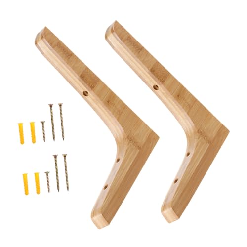 Tofficu 2 Stück Massive Holz Dreieck Wandregalhalterung Tragkraft Schwerlast Regalträger Winkel Halter für Schwebende Holzregale Blumenständer und Eckbefestigung Tofficu 2 Stück Massive Holz Dreieck Wandregalhalterung Tragkraft Schwerlast Regalträger Winkel Halter für Schwebende Holzregale Blumenständer und Eckbefestigung von Tofficu