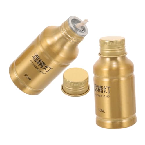 Tofficu 2 Stück Mini Alkoholbrenner aus Aluminiumlegierung Tragbarer Leichter Alkoholbrenner für Camping Outdoor Labor und Vielseitiges Heizgerät Fassungsvermögen Robust und Kompakt von Tofficu
