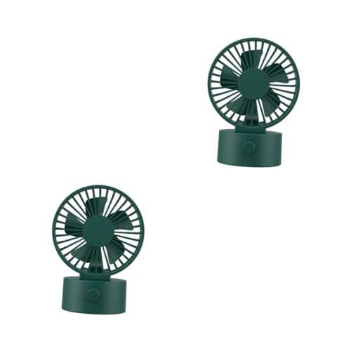 Tofficu 2 Stück Mini Tragbarer Fan Schreibtisch Usb-lüfter Mini Fan-desktop Fans Büro Kühlung Wiederaufladbar Klein -handheld Usb Tischventilator Abs Dark Green Tofficu 2 Stück Mini Tragbarer Fan Schreibtisch Usb-lüfter Mini Fan-desktop Fans Büro Kühlung Wiederaufladbar Klein -handheld Usb Tischventilator Abs Dark Green von Tofficu
