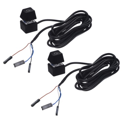 Tofficu 2 Stück Pc Power Button Verlängerungskabel für Desktop Computer Kabel für Einfache Bedienung und Installation für Internetcafés und von Tofficu