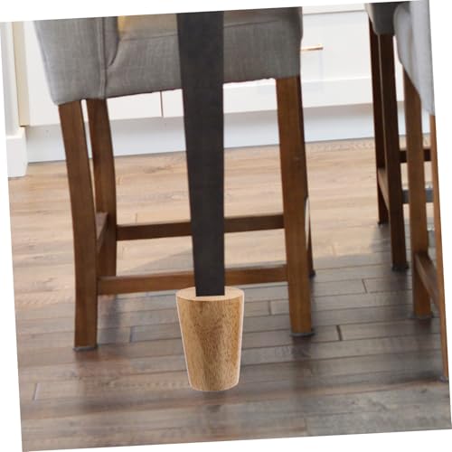 Tofficu 2 Stück Runde Holz Möbelbeine Höhe mit Schraubgewinde Robuste Sofafüße und Schrankbeine aus Aluminiumlegierung Elegante und Langlebige Möbelfüße für Stuhl Sofa Tisch von Tofficu