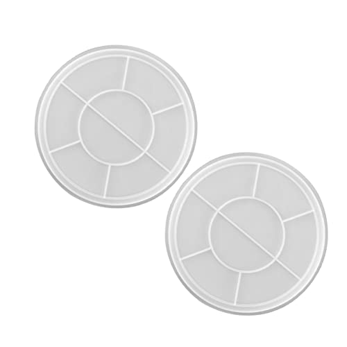 Tofficu 2 Stück Runde Silikonform für Diy Aufbewahrungstablett Kristall Epoxid Gießform Vielseitig Einsetzbar für Handwerksprojekte Langlebig und Leicht zu Reinigen Tofficu 2 Stück Runde Silikonform für Diy Aufbewahrungstablett Kristall Epoxid Gießform Vielseitig Einsetzbar für Handwerksprojekte Langlebig und Leicht zu Reinigen von Tofficu