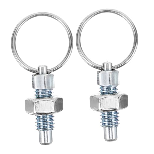 Tofficu 2 Stück Teiliges Feder druckstifte mit Zugring Rostfreier Edelstahl Federbelasteter Positionierungsbolzen Verschleißfest Kompakt und Vielseitig für Präzise Befestigung Tofficu 2 Stück Teiliges Feder druckstifte mit Zugring Rostfreier Edelstahl Federbelasteter Positionierungsbolzen Verschleißfest Kompakt und Vielseitig für Präzise Befestigung von Tofficu