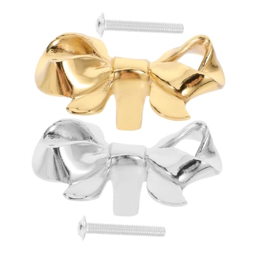 Tofficu 2 Stück Teiliges Goldene Schleifen Schrankknöpfe Messing Vintage Schubladenzüge für Kommode Kleiderschrank und Küchenschränke Dekorative Türgriffe Langlebig und Tofficu 2 Stück Teiliges Goldene Schleifen Schrankknöpfe Messing Vintage Schubladenzüge für Kommode Kleiderschrank und Küchenschränke Dekorative Türgriffe Langlebig und von Tofficu