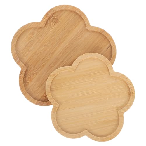 Tofficu 2 Stück Teiliges Holz Mosaik DIY Blanko basis Tabletts für Getränke Untersetzer und Dekorative Pflanzenschalen Glatte Oberfläche für Kreative Bastelprojekte und Wohnkultur von Tofficu