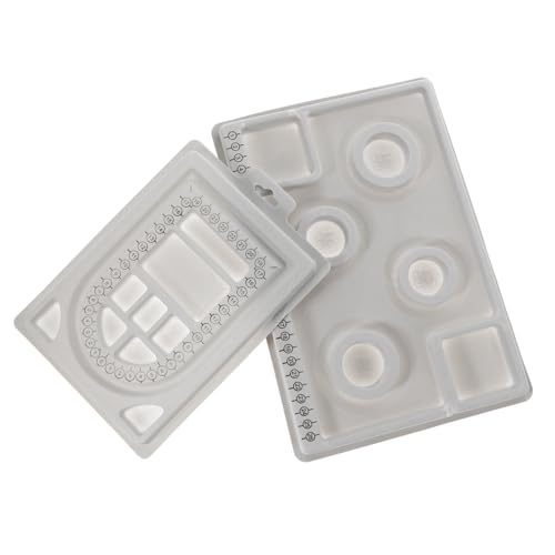 Tofficu 2 Stück Teiliges Perlen Design Brett mit Maßskala Schmuck Perlenbrett für Armbänder und Halsketten DIY Bead Board Tray zum Sortieren Planen und Auffädeln von Schmuckstücken von Tofficu
