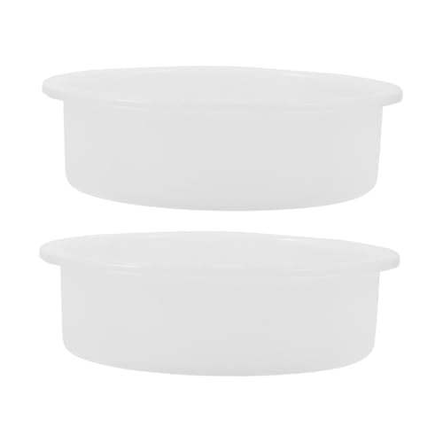 Tofficu 2 Stück Teiliges Rundes Silikonform für Epoxidharz Hitzebeständige Silikonformen zum DIY Harz Untersetzer Dekorative Tabletts und Uhrenbasis Professionelle Gießform für von Tofficu