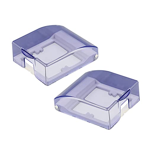 Tofficu 2 Stück Teiliges Wasserdichte Transparente Steckdosenabdeckungen aus Kunststoff Spritzwassergeschützte Schutzboxen für Schalter und Steckdosen Geeignet für Bad Küche Balkon und Tofficu 2 Stück Teiliges Wasserdichte Transparente Steckdosenabdeckungen aus Kunststoff Spritzwassergeschützte Schutzboxen für Schalter und Steckdosen Geeignet für Bad Küche Balkon und von Tofficu