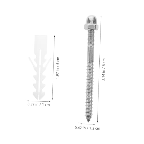 Tofficu 2 Stück Toilettensitz Schrauben Schnellmontage Stifte mit Dehnschrauben für Wc Sitzbefestigung und Reparatur Passend für Wohnmobil und Heimgebrauch von Tofficu