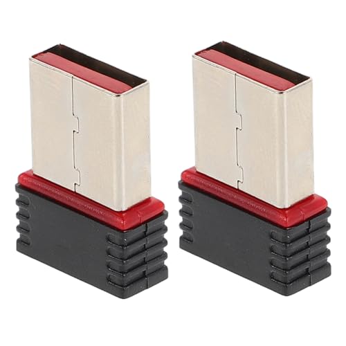 Tofficu 2 Stück USB WiFi Adapter Mini WiFi Receiver für Pc Hochgeschwindigkeits Wireless Transmitter Plug Play für Desktop und Laptop für Zuhause Büro und Cafés von Tofficu