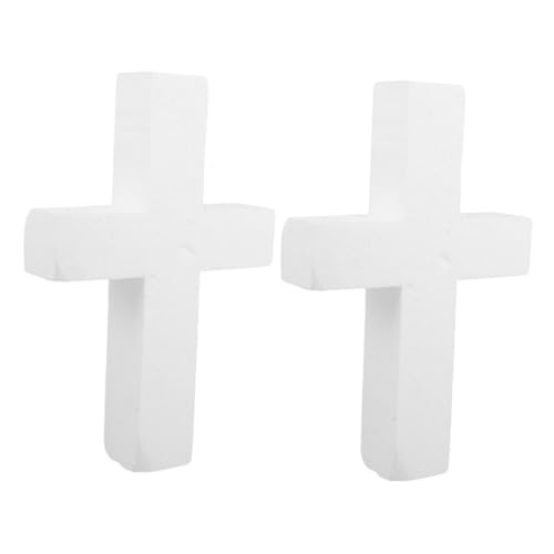 Tofficu 2 Stück Unbemalte Polystyrol-Schaumstoff-kreuze für DIY Kirchen-Dekorationen Religiöse Erstkommunion Leichte Vielseitige Bastelmodelle für Festtagsfeiern Tofficu 2 Stück Unbemalte Polystyrol-Schaumstoff-kreuze für DIY Kirchen-Dekorationen Religiöse Erstkommunion Leichte Vielseitige Bastelmodelle für Festtagsfeiern von Tofficu