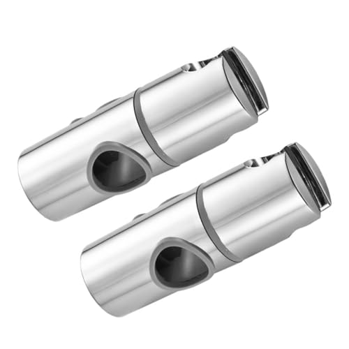 Tofficu 2 Stück Verstellbare Duschkopfhalterung aus Hochwertigem Abs Teiliges mit Drehfunktion Praktische Handbrause Halterung für Bad Einfache Montage ohne Bohren Langlebig und Sicher von Tofficu