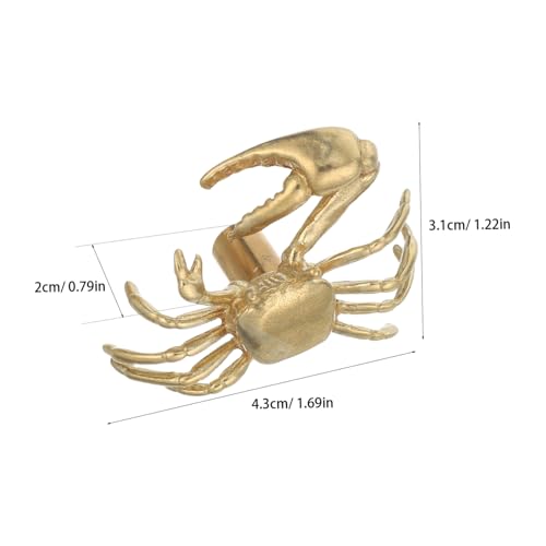 Tofficu 2 Stück Vintage Messing Krabben Möbelgriffe Retro Maritimer Stil Schubladenknöpfe für Küchenmöbel Kommoden und Kleiderschränke Polierte Oberfläche Einfache Montage Vielseitig Tofficu 2 Stück Vintage Messing Krabben Möbelgriffe Retro Maritimer Stil Schubladenknöpfe für Küchenmöbel Kommoden und Kleiderschränke Polierte Oberfläche Einfache Montage Vielseitig von Tofficu