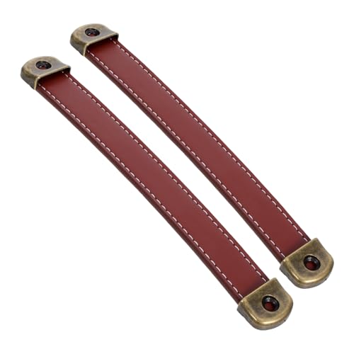 Tofficu 2stücke Vintage-türgriffe Aus Pu-material Retro-stil Garderobengriffe Schubladengriffe Für Küchenschränke Und Kommoden Koffergriffe Mit Klassischem Design Möbelknopf Für von Tofficu