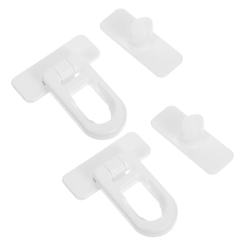 Tofficu 2 Stücke Teiliges Kühlschrank-schloss Sicherheitsriegel Fridgeschloss Sicher Robust Einfache Montage für Kühlschrank Schubladen Schränke Schützt vor Ungewolltem Öffnen durch von Tofficu