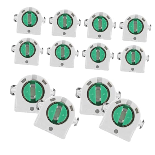 Tofficu 20 Stück Lampenfassung aus Robustem Vielseitig Einsetzbar für Rasterlampen Schreibtisch und Stehlampen Bruchsicherer Sockel Einfache Montage Langlebiger Halter für Lichttuben Tofficu 20 Stück Lampenfassung aus Robustem Vielseitig Einsetzbar für Rasterlampen Schreibtisch und Stehlampen Bruchsicherer Sockel Einfache Montage Langlebiger Halter für Lichttuben von Tofficu