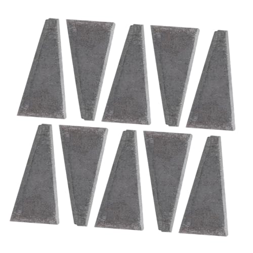 Tofficu 20 Stück Teiliges Dreieck axtkeil Langlebigem Kohlenstoffstahl Schnelles Verstärkungswerkzeug für Hammerinstallation Sicherer Halt für Lockere Möbel und Holz Tragbar und von Tofficu