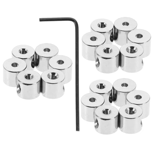 Tofficu 20 Stück Teiliges Metall Pin Locking Backs mit Schraubenschlüssel Gewindedesign für Sicheren Halt Langlebige Broschenverschlüsse zum Schutz vor Verlust DIY Schmuckzubehör für von Tofficu