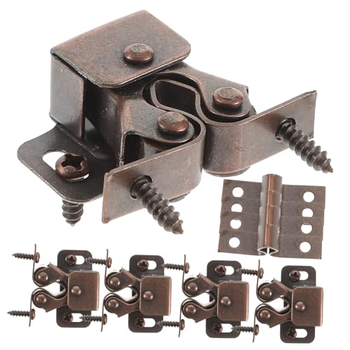 Tofficu 20 Stück Teiliges Schrankverschluss Kaltwalzstahl Doppelte Kugelrollen Schnappverschluss Wetterfest Hohe Härte für Möbel Schränke und Kleiderschränke Rostfreier Türverschluss von Tofficu