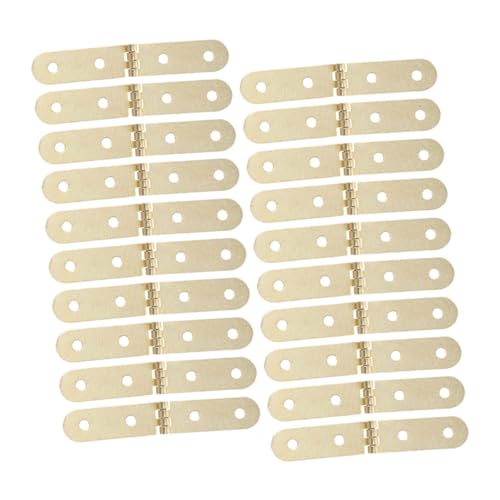 Tofficu 20 Stück Teiliges Vintage Schmuckbox Scharniere Metallbeschläge Geräuschlos für Holzschränke und Kleine Boxen Einfach zu Montieren Vielseitig für Möbel und Holzboxen von Tofficu