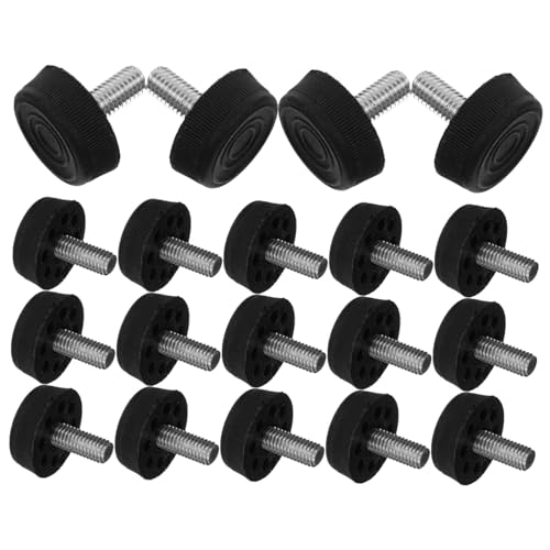 Tofficu 20 Stück Verstellbare Möbelfüße Schwarz Stabile Schraubfüße für Schränke und Tische Höhenverstellbare Tischbeine für Wackelfreie Möbel Geeignet für Indoor Outdoor Möbel Tofficu 20 Stück Verstellbare Möbelfüße Schwarz Stabile Schraubfüße für Schränke und Tische Höhenverstellbare Tischbeine für Wackelfreie Möbel Geeignet für Indoor Outdoor Möbel von Tofficu