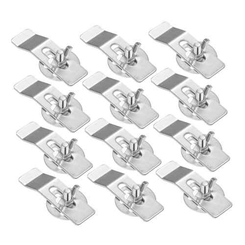 Tofficu 20 Stück Waschbecken Jacke Kit Küche Unterbecken der Waschbecken Klammern Spülbeckenclips aus Edelstahl Spülbeckenarmaturen aus Edelstahl Rostfreier Stahl Silber von Tofficu
