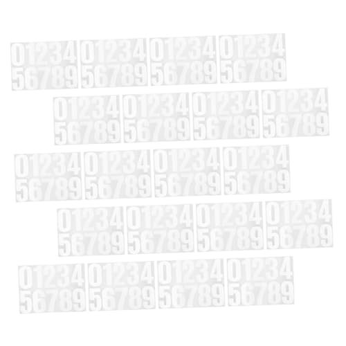 Tofficu 20Blatt Selbstklebende Zahlenaufkleber Reflektierende Hausnummern für Briefkästen Wetterfeste Aufkleber für Adressen Türen und Fenster Digitale Sticker Tofficu 20Blatt Selbstklebende Zahlenaufkleber Reflektierende Hausnummern für Briefkästen Wetterfeste Aufkleber für Adressen Türen und Fenster Digitale Sticker von Tofficu