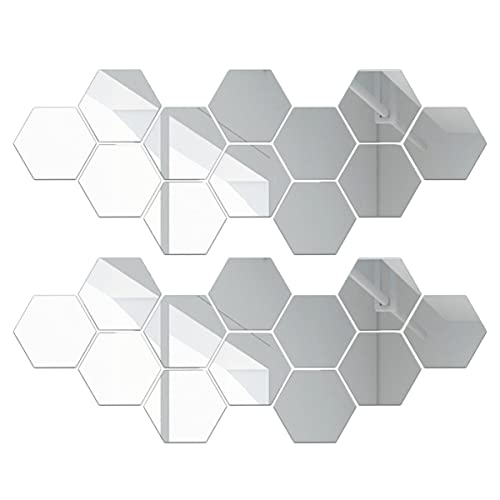 Tofficu Stück Sechseckige Wandaufkleber Selbstklebende Wanddekoration für Wohnzimmer Schlafzimmer und Hexagon Wandsticker für Stilvolle Raumgestaltung von Tofficu