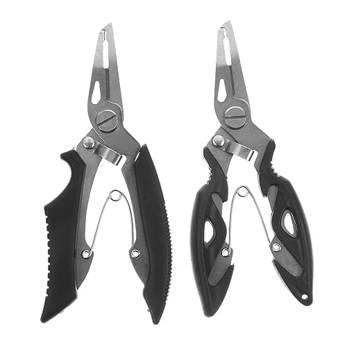 Tofficu 2Stücke Teiliges Tragbare Multifunktions Fischereizange und Professionelle Fischschere Ergonomisch Rutschfeste Griffe für Angler und Täglichen Gebrauch von Tofficu