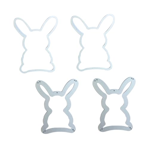 Tofficu 2 Set Stanzformen Aus Karbonstahl Osterhasen-Form Rand-stanzset Für Papiermaschinen von Tofficu