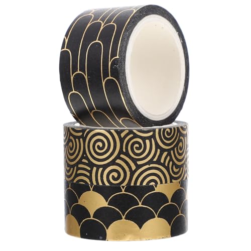 Tofficu 3 Rollen Dekoratives Washi Tape mit Goldener Prägung Vielseitig Einsetzbar für Tagebuch Scrapbooking DIY Dekoration Leicht Tragbar und Zuschneidbar für Kreative Bastelprojekte und Tofficu 3 Rollen Dekoratives Washi Tape mit Goldener Prägung Vielseitig Einsetzbar für Tagebuch Scrapbooking DIY Dekoration Leicht Tragbar und Zuschneidbar für Kreative Bastelprojekte und von Tofficu