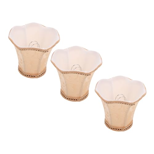 Tofficu 3 STÜCKE Elegante Stoff lampenschirme mit Wellenboden Moderner Lampenschirm Clip für Deckenlampen Stilvoller Lampenschirm für Hotel Schlafzimmer und Wohnzimmer Strapazierfähig und Tofficu 3 STÜCKE Elegante Stoff lampenschirme mit Wellenboden Moderner Lampenschirm Clip für Deckenlampen Stilvoller Lampenschirm für Hotel Schlafzimmer und Wohnzimmer Strapazierfähig und von Tofficu