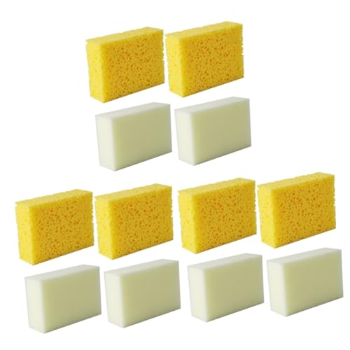 Tofficu 3 Sätze Quadratischer Schwamm Aus Keramik Schwamm Für Die Küche Waschbar Tücher Schwammmopp Pop Easy Putz Keramikschwamm Werkzeug Artwork-schwammblock Tragbare Schwämme 4 Stück * 3 von Tofficu