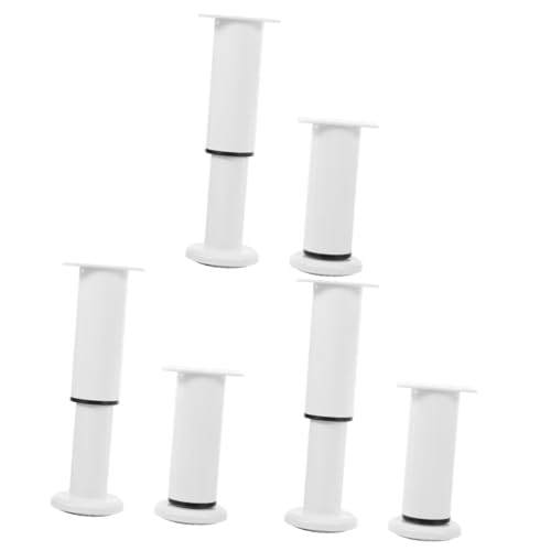 Tofficu 3 Sätze Stützbeine Für Möbel Unterstützung Möbelbein Ersatz-sofabeine Schlank Kabinettsbeine Einstellbar Extender Sofa Füße Verstellbare Beine Weiß Kohlenstoffstahl 2 Stück * 3 von Tofficu