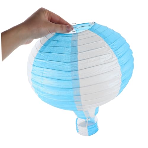 Tofficu 3 Stück Bunte Wiederverwendbare Papierlaternen Handgefertigte Heißluftballon dekoration für Hochzeit Geburtstag Verlobung Japanische Party Lampions Einfache Aufhängung von Tofficu