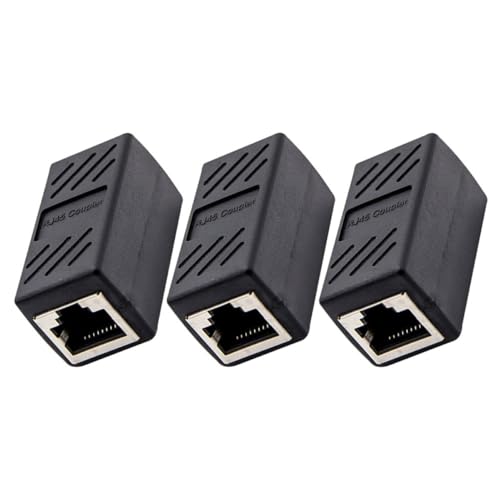 Tofficu 3 Stück Ethernet Koppler Weiblich zu Weiblich Adapter für Netzwerkverlängerung Kompatibel mit Cate für Zuhause und Büro Tofficu 3 Stück Ethernet Koppler Weiblich zu Weiblich Adapter für Netzwerkverlängerung Kompatibel mit Cate für Zuhause und Büro von Tofficu