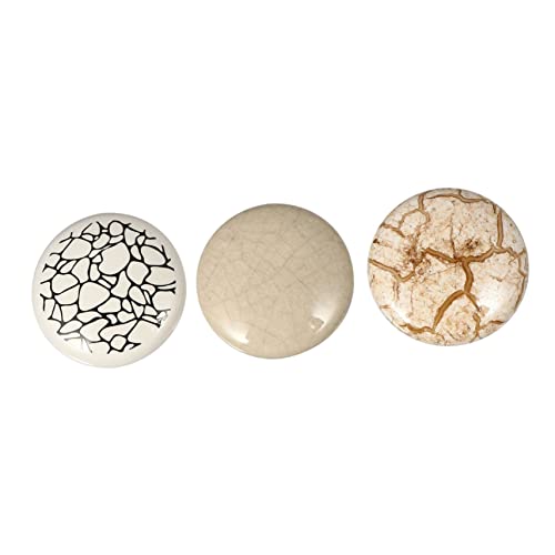 Tofficu 3 Stück Keramik Möbelknopf Teiliges Runde Europäische Keramikgriffe mit Crackle Muster für Schrank und Schubladentüren ohne Schrauben Eleganter Landhausstil Delikate Oberfläche Tofficu 3 Stück Keramik Möbelknopf Teiliges Runde Europäische Keramikgriffe mit Crackle Muster für Schrank und Schubladentüren ohne Schrauben Eleganter Landhausstil Delikate Oberfläche von Tofficu