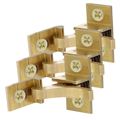 Tofficu 3 Stück Kupfer Türriegel Elbow Latch Fenster Riegel Winkel Robust Langlebig für Schrank Türen Sicherheitsverschluss aus Premium Kupfer von Tofficu